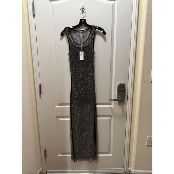 Astr the Label Women's Giada Sparkle Rhinestone-Embellished Tank Dress size S NW - Picture 6 of 8